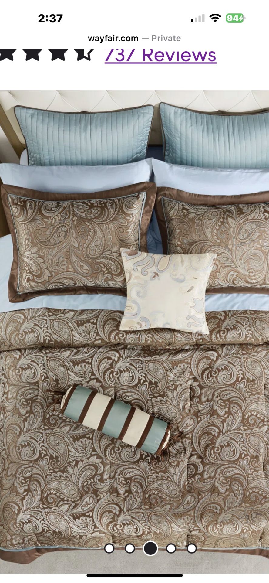 queen bedspread and 2 shams
