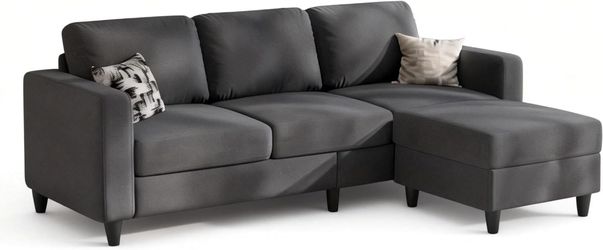 73" Sectional w Reversible Ottoman