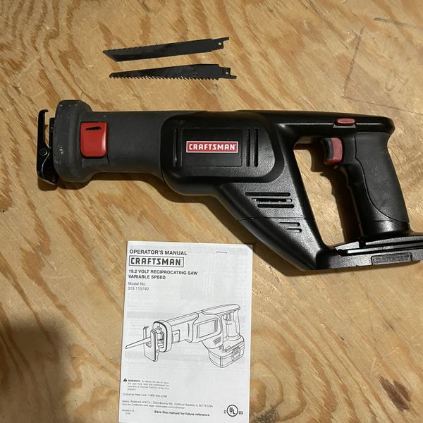 Craftsman 19.2 Volt Reciprocating Saw Variable Speed (Tool Only