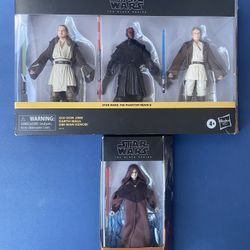 Star Wars: Black Series Exclusive Obi-Van Kenobi;Qui-Gon Jinn;Darth Maul And Darth Sidious