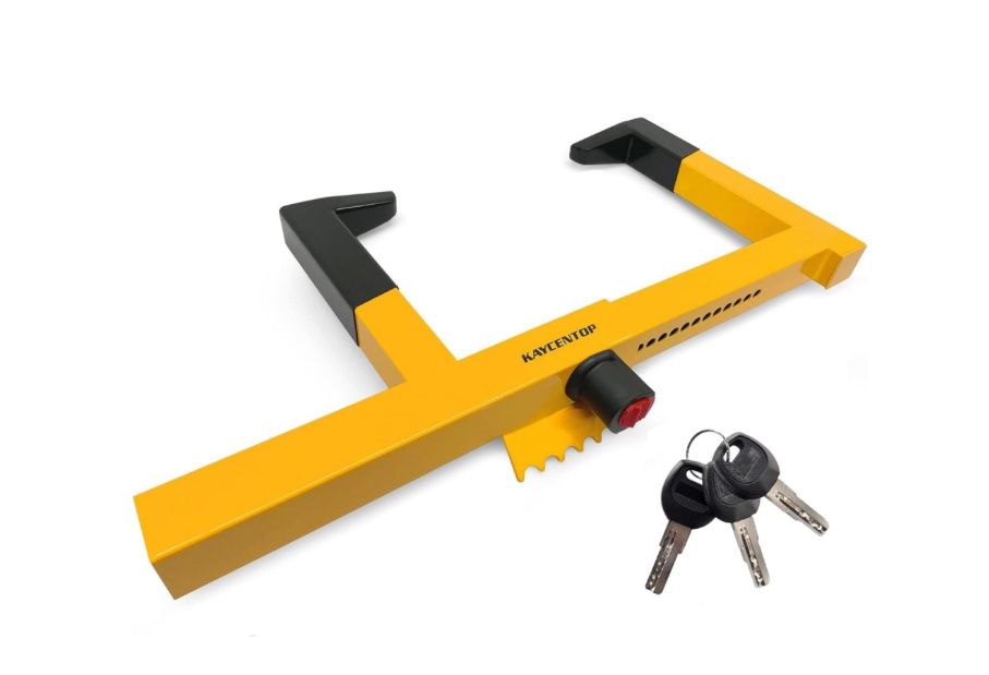 KAYCENTOP Wheel Lock Clamp Security Tire Lock Anti Theft For Max 15.5 Inch Tire Width Universal Car Wheel Lock For Trailers SUV Boats Motorcycles Golf