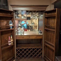 HOWARD MILLER CHERRYWOOD BEAUTIFUL HIDE-A-BAR.((PLS SEE DESCRIPTION))