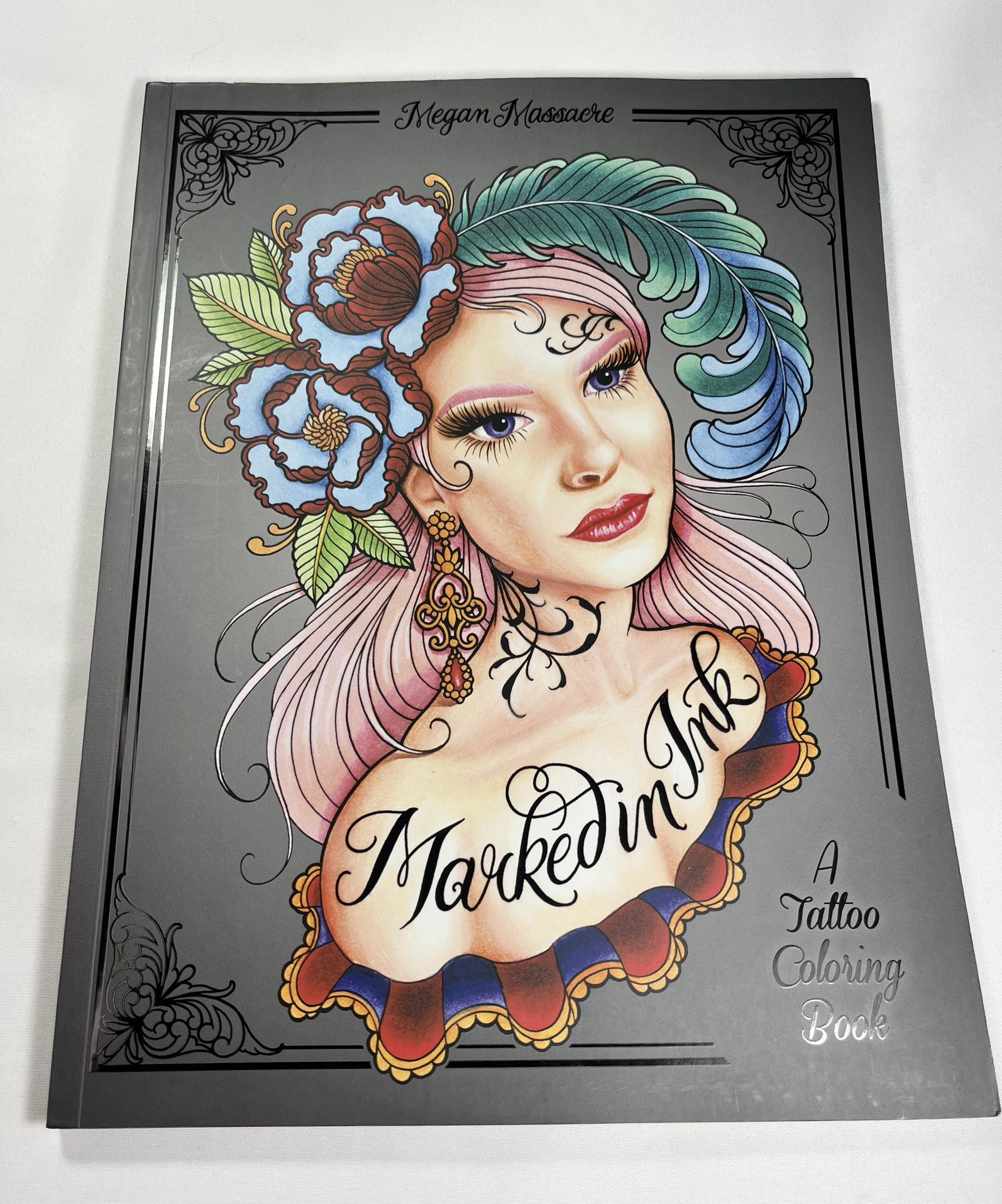 Marked in Ink A Tattoo Coloring Book by Megan Massacre Trade Paperback