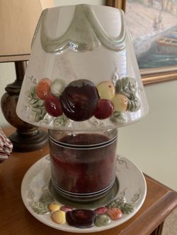 Yankee Candle plate and top