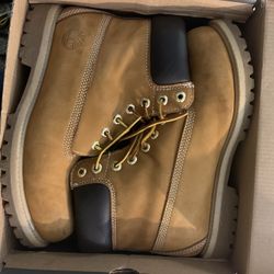 Timberland  Men’s 6”  Premium Waterproof Boots Size 8 Color Wheat