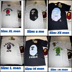 Street wear t shirts bape , hellstar , alocs