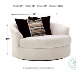 Oversized Swivel Chair 