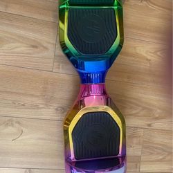 Like new GOTRAX Hoaverboard Rainbow Colored