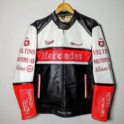 Mercedez Ben Genuine Leather Jacket For Men/Women