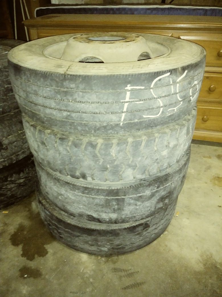 4 dually tires with rims