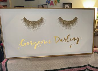 “Gorgeous Darling” Decorative Canvas
