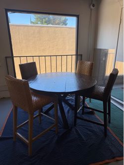 Dark Brown Wooden Table