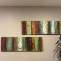 Wall Mount Art Set Of 2