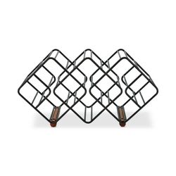 Gourmet Basics by Mikasa 12-Bottle Metal Stackable Wine Storage Rack