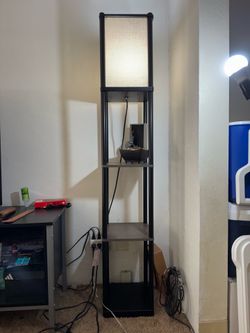 Moving Sale!! Floor Lamp with Shelves