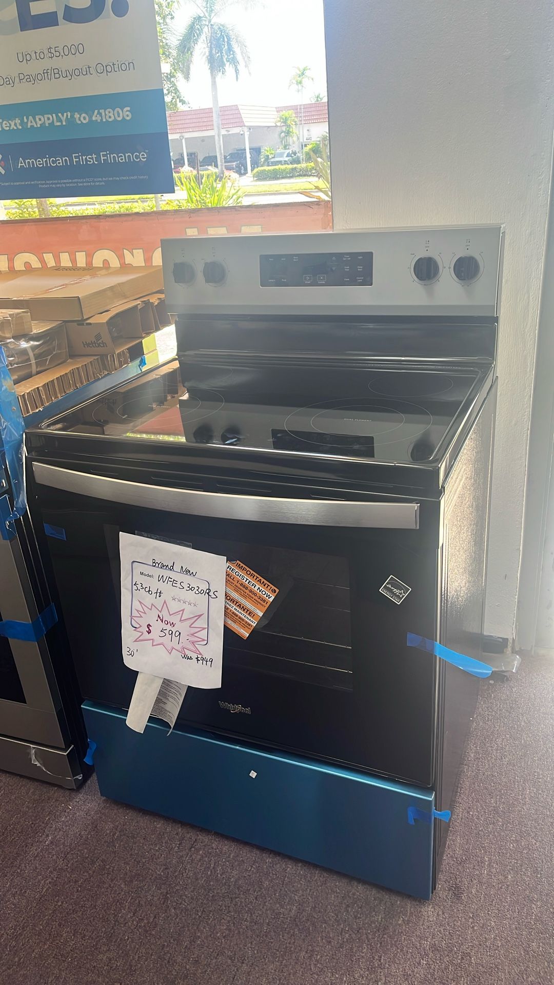 Stove Stainless Steel New Open Box And 1 Year Warranty 