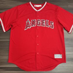 Majestic Los Angeles Angels Albert Pujols #5 MLB Cool Base Stitched Jersey Sz XL  100% authentic. Good condition, lightly worn.   The product is a Maj