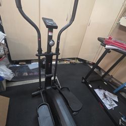 Compact home elliptical machine. 