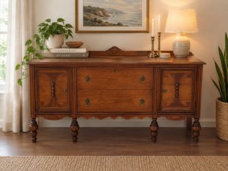 Antique Solid Wood Buffet / Sideboard
