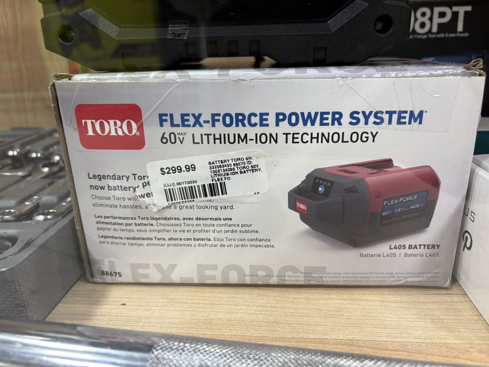 Toro Flex-Force Power System 60-Volt Max 7,5 Ah Lithium-lon L405 Battery