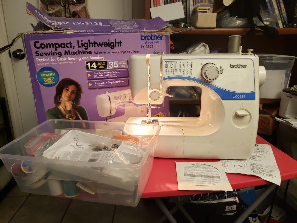 Brother Sewing Machine LX-3125 Original Box + Instruction Disc