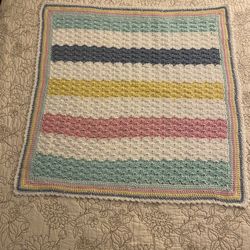 Newly Hand-Crocheted Baby Afghan