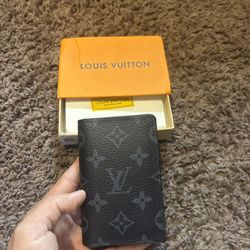 Louis Vuitton Black Flower Pocket Organizer 