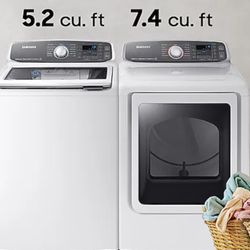 MINT Large Washer And Electric Dryer Set 