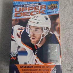 2020-21 Upper Deck Series 1 NHL Hockey Retail Blaster Box - Morgan Geekie RC?