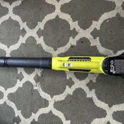 Ryobi 18V 90 MPH 200 CFM Leaf Blower With Charger/Battery 