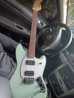 Guitar with amp great condition electric  mint