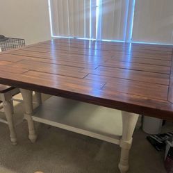 Ashley Furniture Farmhouse-Style Dining Table + 2 Chairs Set