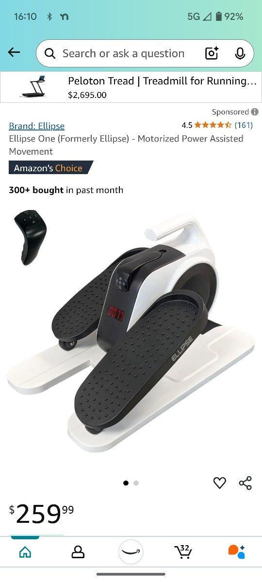 Elliptical Machine for therapy/ exercise $90 Price To Sell Faster