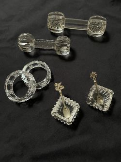 Vintage Crystal Table Settings- Lot Of 2