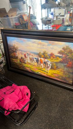 Cattle wall art painting
