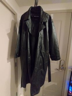 Long Wilson's  Men's Leather Coat XL
