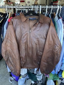 90s polo Ralph Lauren leather jacket