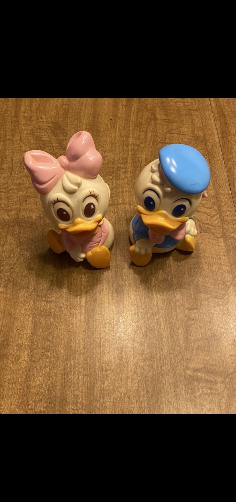 Baby Daisy Duck & Baby Donald Duck Vintage Disney Squeaky Toys