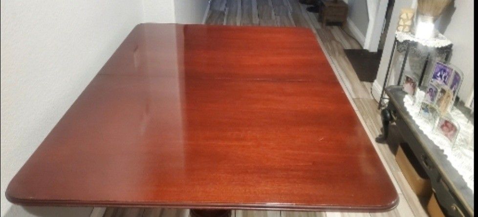 Dining table without chairs