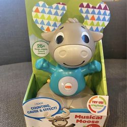 Fisher Price Linkimals Talking Musical Moose Interactive Educational Toy…
