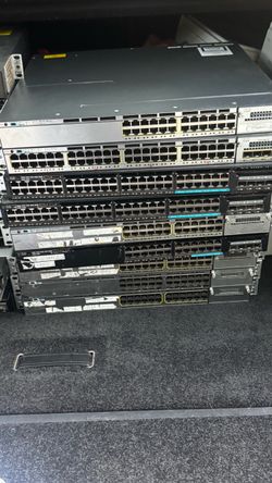 Cisco Catalyst Switch Lot of 19: 9300, 3850, 3650 UPOE, 3750-X, 2960-XR