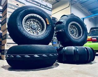 METAL FX SLAYER 15” Beadlock wheels and sand craft tires in stock. For POLARIS KAWASAKI CFMOTO SEGWAY 5x4.5 SXS ( We Finance