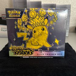 Surging Sparks Pokemon Center ETB