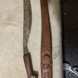 This Is An Antique Philippines “garab “ Knife The First Picture Is The One I’m Selling And The Second Is From eBay To Give An Example Of Their Price