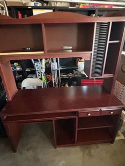 Solid wood computer desk 60”