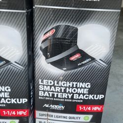Garage Door Opener w/Battery Backup 1 ¼ hp Genie Smart Garage Opener