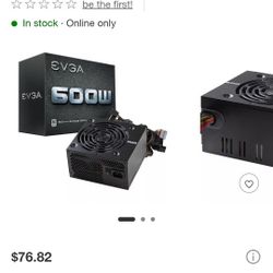 EVGA 600W Power Supply – Like New –original Price: $78