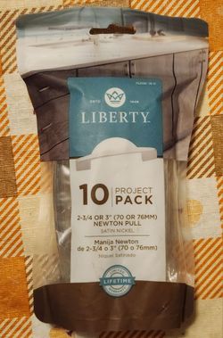 10-pack Liberty Newton cabinet pull 2-3/4" or 3", satin nickel