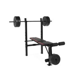 Barbell bench comes with 80 additional lbs!