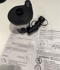 Battery DC Electric Air Pump with Nozzles